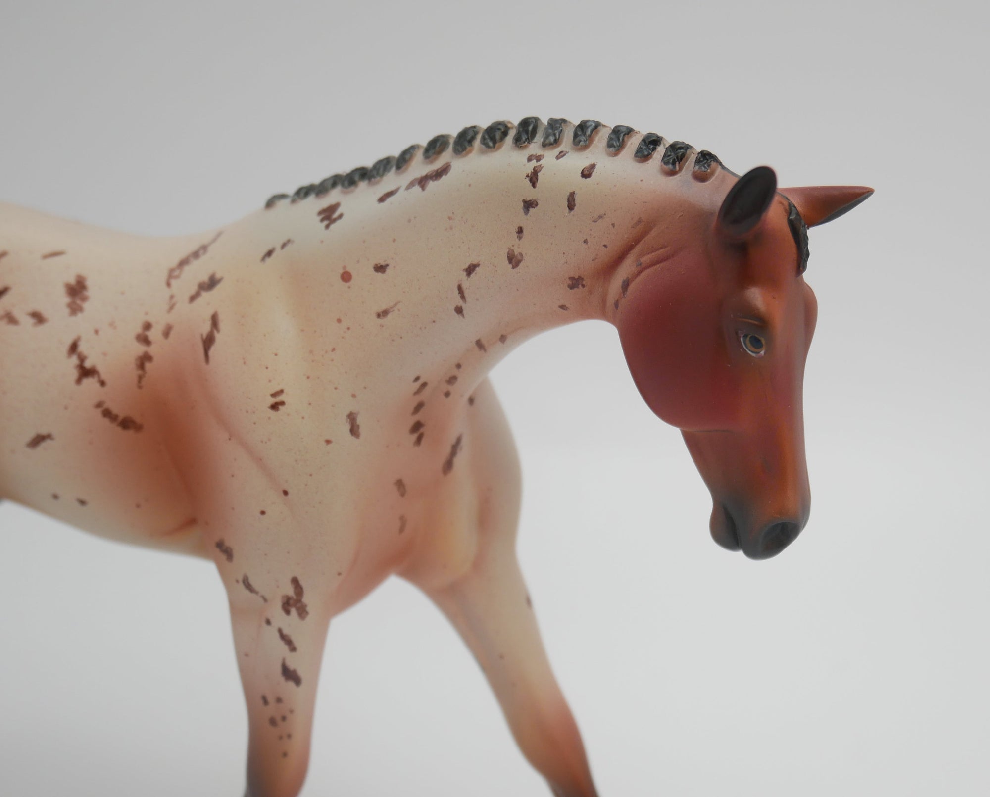 OH YEH-OOAK BAY ROAN PEBBLES WARMBLOOD MODEL HORSE 3/13/20