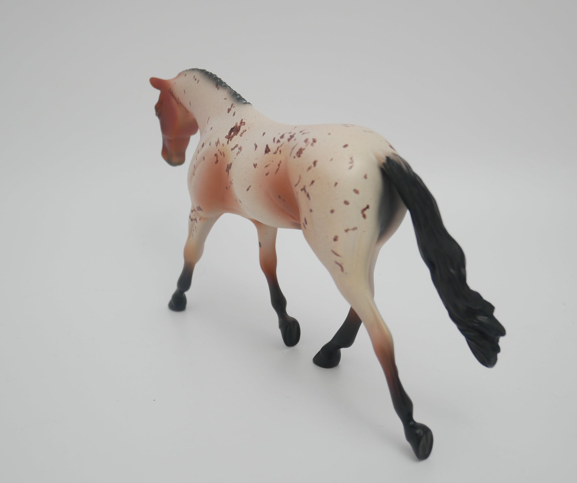 OH YEH-OOAK BAY ROAN PEBBLES WARMBLOOD MODEL HORSE 3/13/20