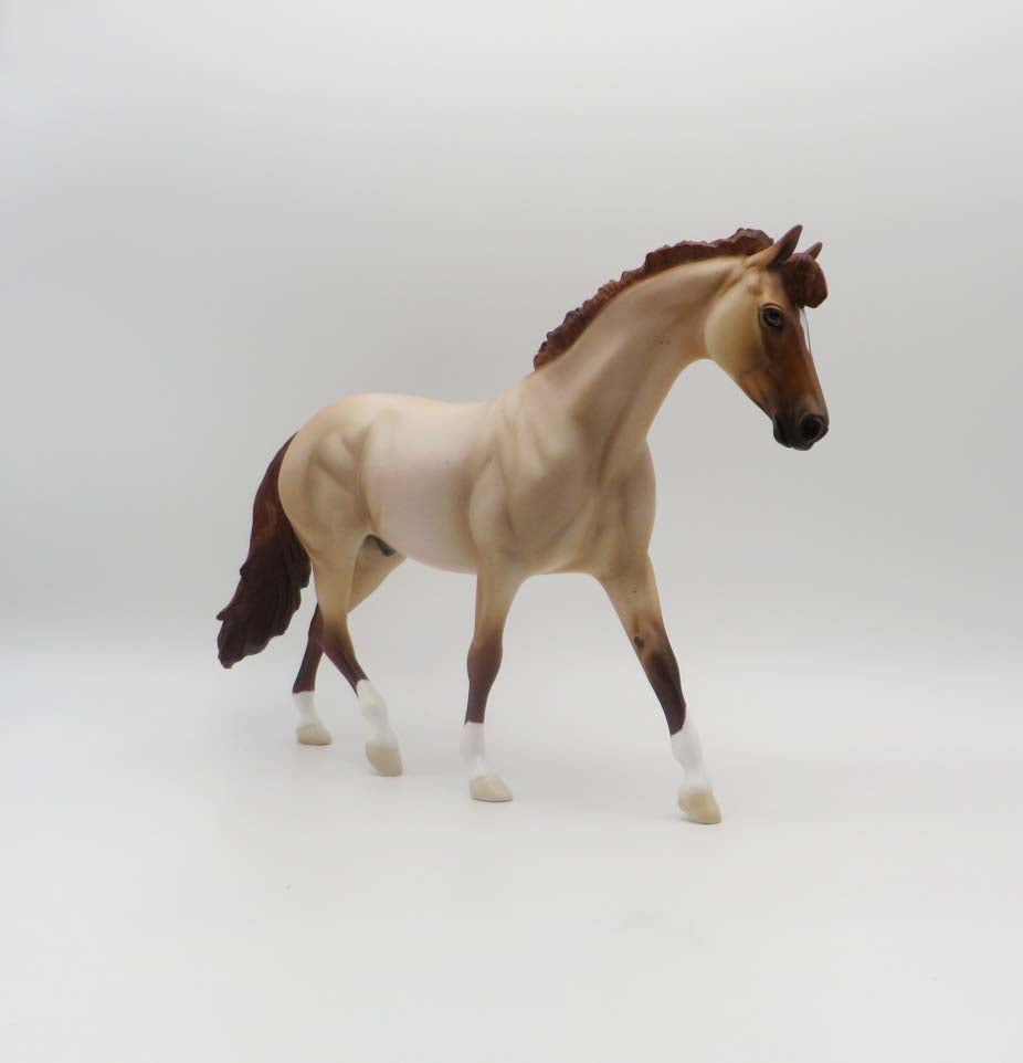 Ol' Red - OOAK - Red Roan/Redtick Pony By Ellen Robbins P&C 23