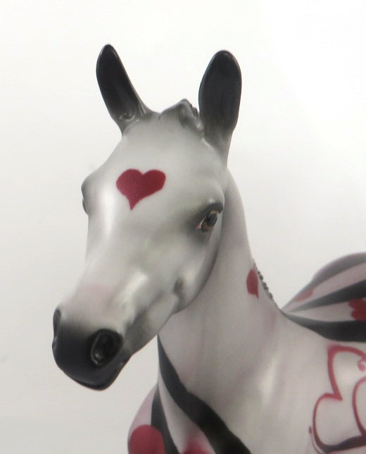 OLIVE YOU SO MUCH - OOAK PINK VALENTINE DECORATOR FOAL BY MISSY FOX 02/14/20