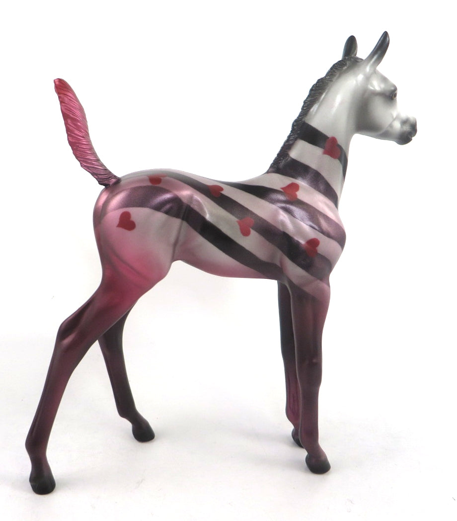 OLIVE YOU SO MUCH - OOAK PINK VALENTINE DECORATOR FOAL BY MISSY FOX 02/14/20