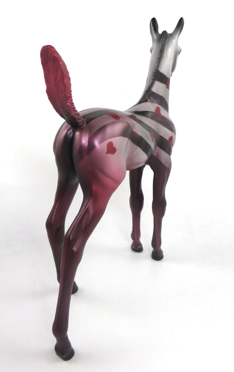 OLIVE YOU SO MUCH - OOAK PINK VALENTINE DECORATOR FOAL BY MISSY FOX 02/14/20