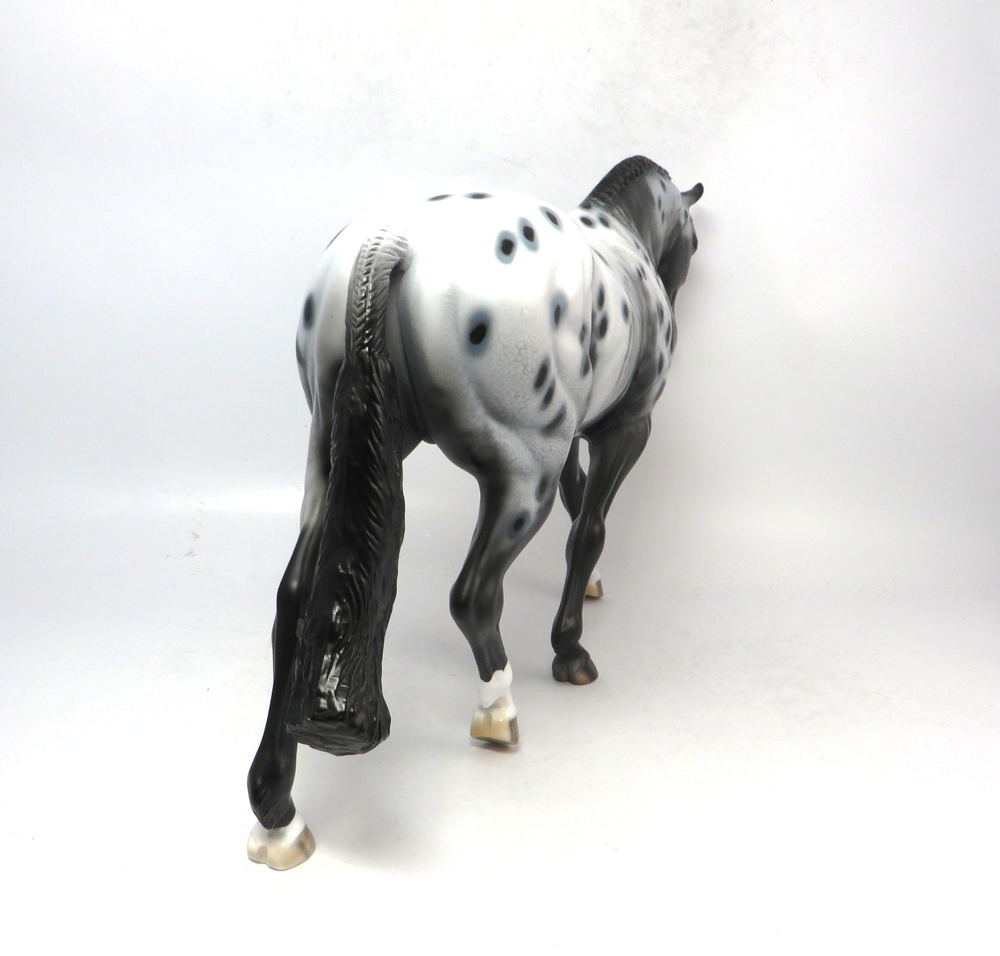STONECLAD- OOAK- BLACK APPALOOSA IRISH DRAFT BY DAWN QUICK SB19