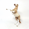 ALL SEASON-OOAK- CHAMPAGNE PINTO REARING PEBBLE MODEL HORSE BY AMANDA SB19