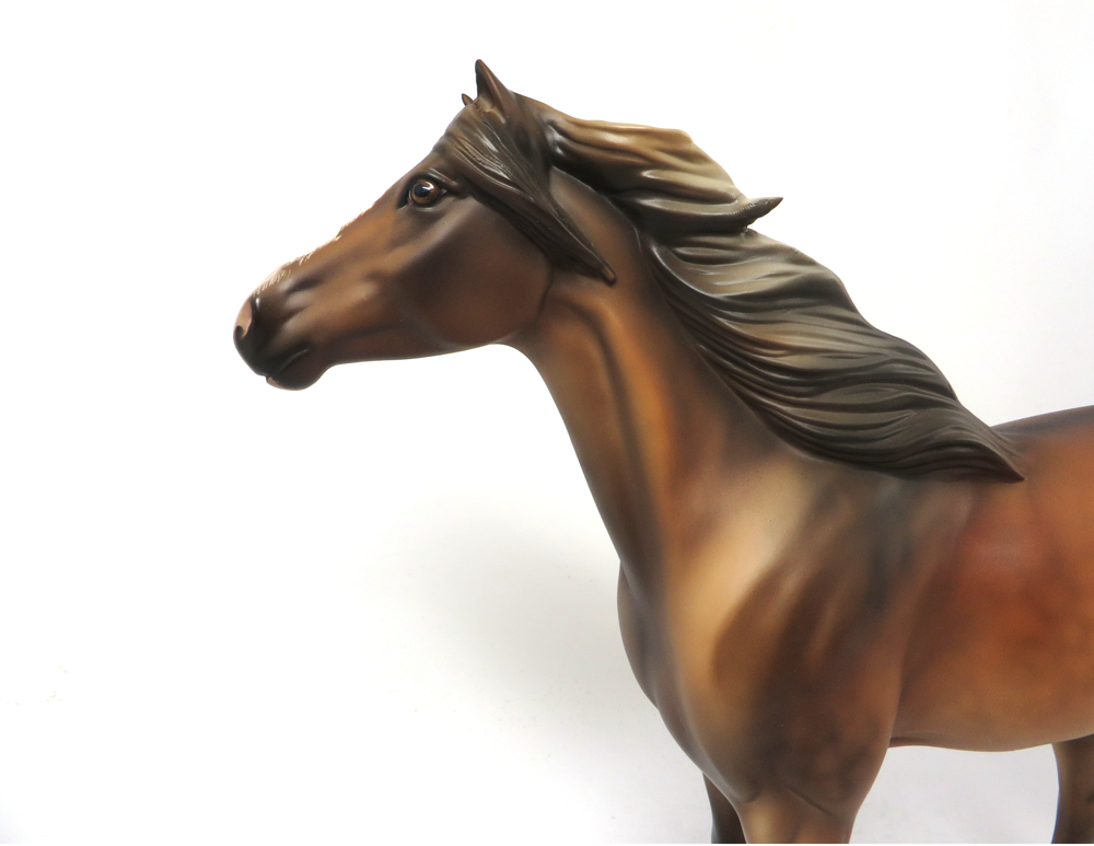 WIN THE DAY- OOAK SOOTY DUNALINO SPANISH MUSTANG MODEL HORSE BY JULIE KEIM SB19