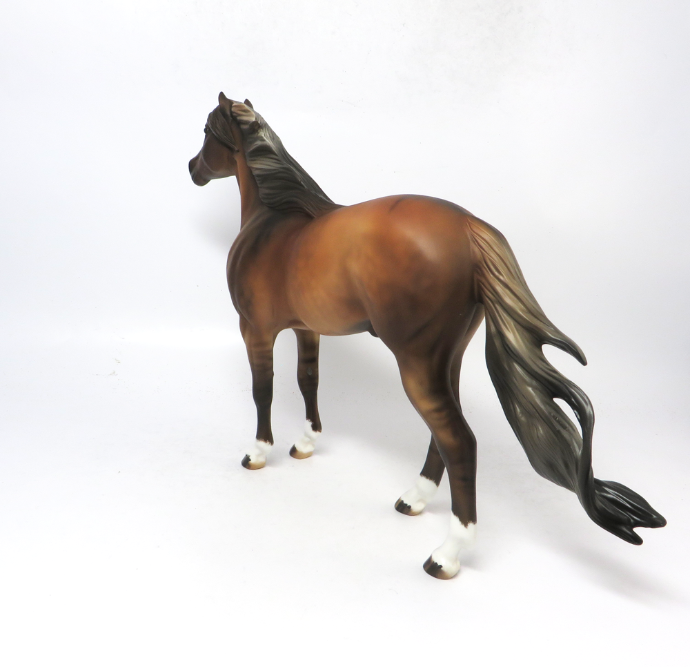 WIN THE DAY- OOAK SOOTY DUNALINO SPANISH MUSTANG MODEL HORSE BY JULIE KEIM SB19