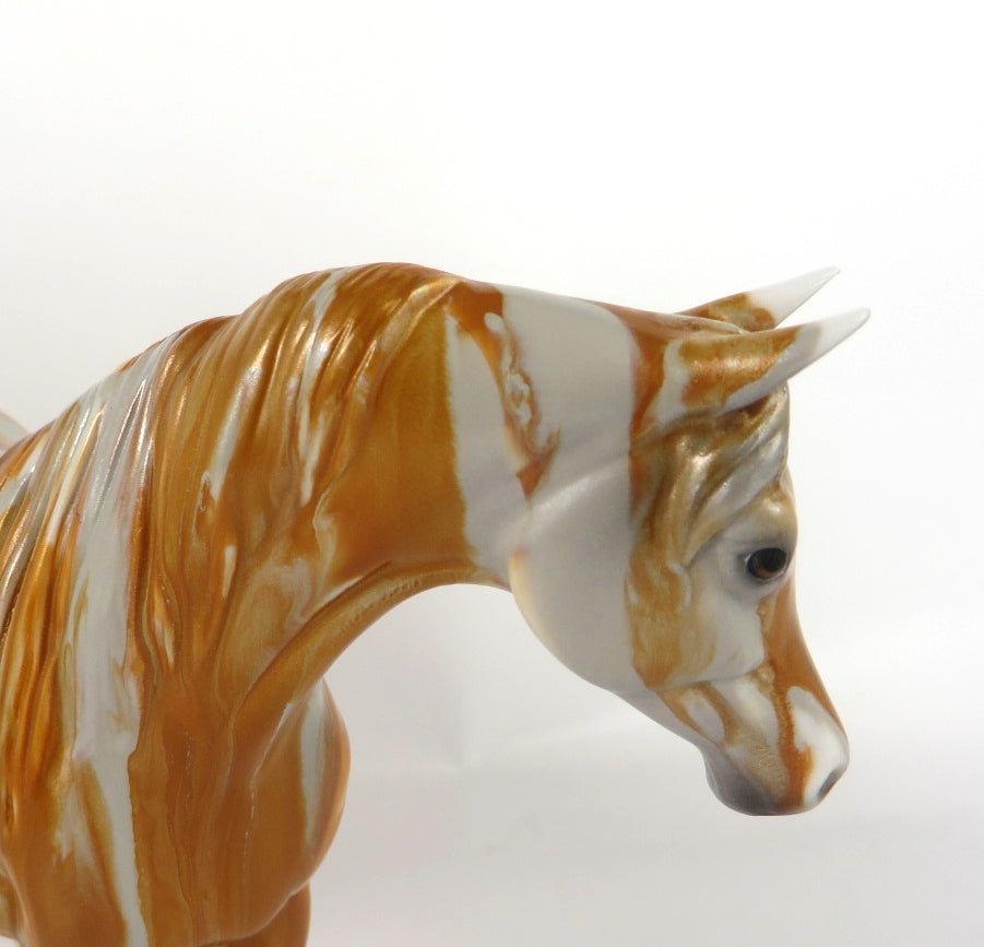 ORANGE RIBBON CANDY - OOAK RIBBON CANDY ARABIAN MARE PEBBLES BY MISSY FOX WHS19
