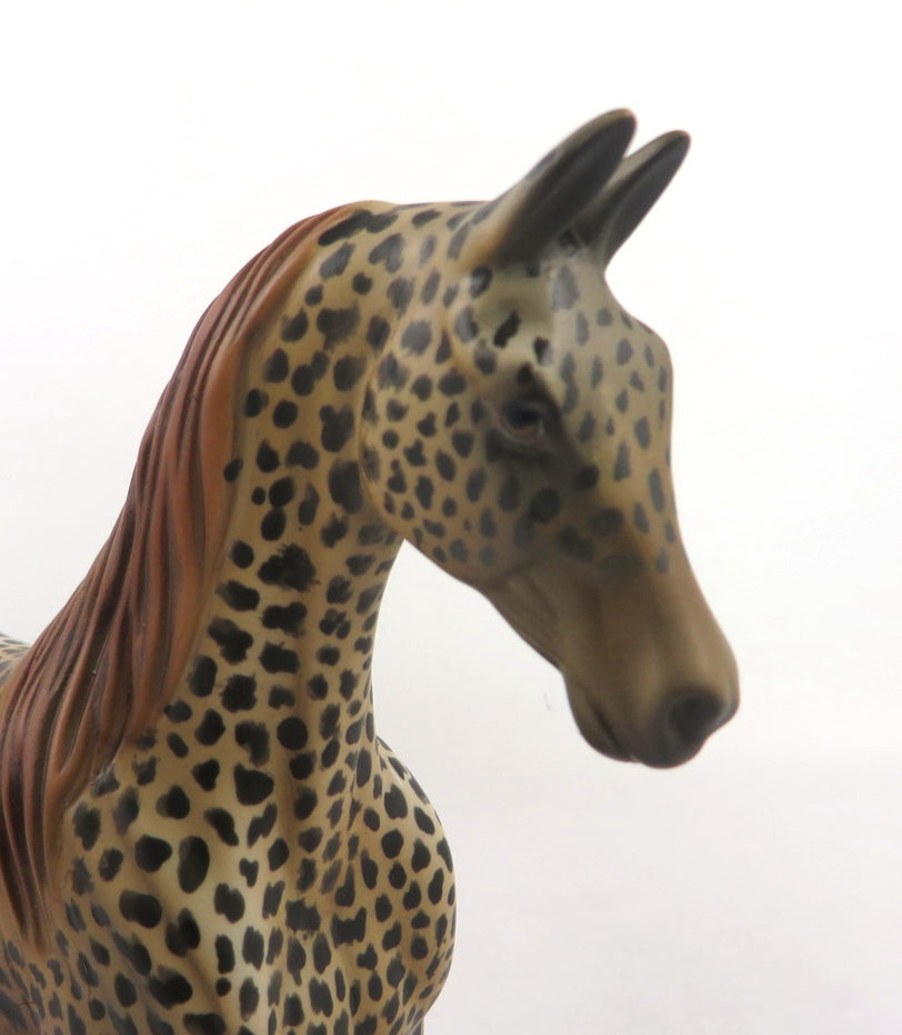 OUT OF BOUNDS - OOAK LEOPARD APPY SADDLEBRED PEBBLE  BY AL KATT SB 20
