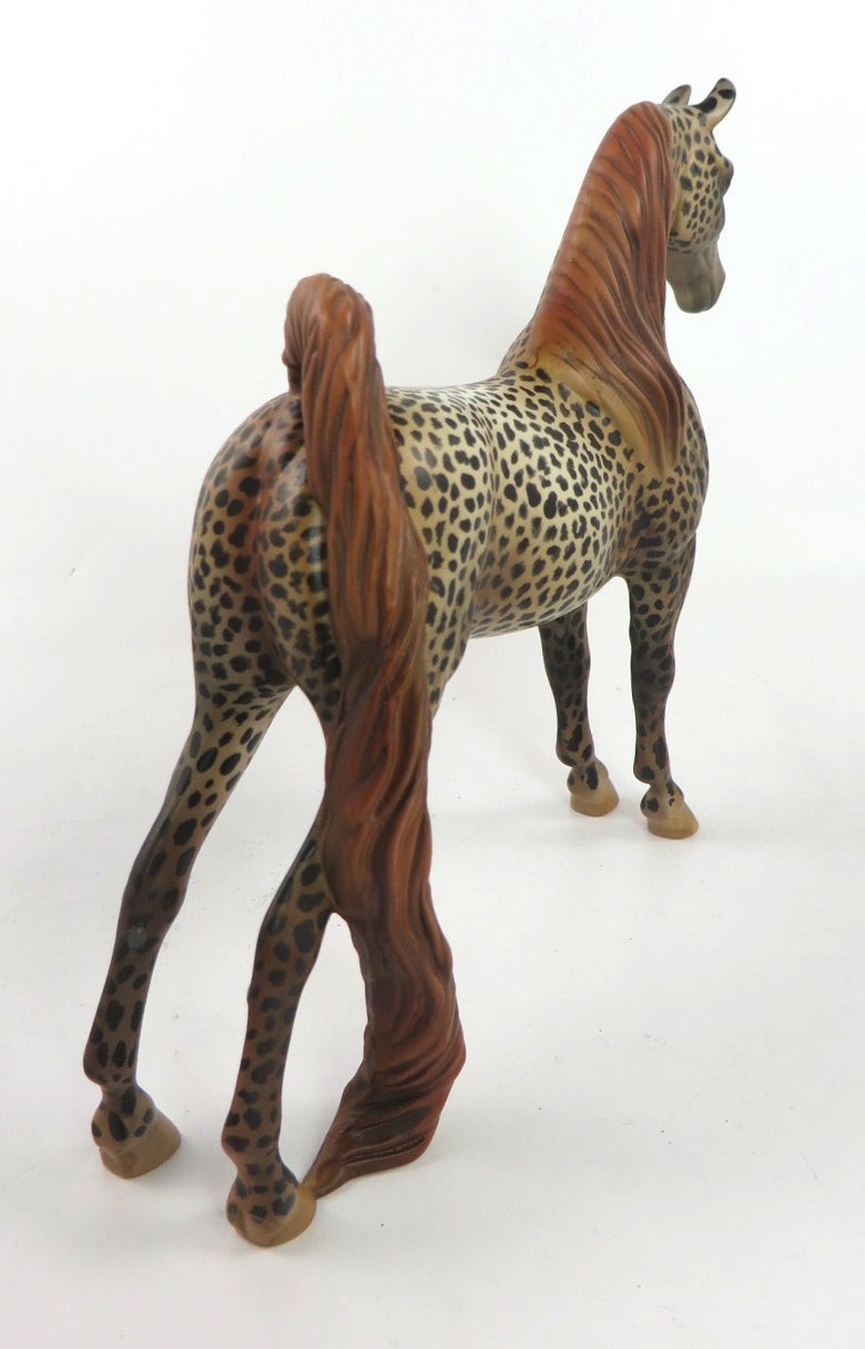 OUT OF BOUNDS - OOAK LEOPARD APPY SADDLEBRED PEBBLE  BY AL KATT SB 20