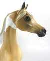 OUTTA SIGHT-OOAK DAPPLE PALOMINO PINTO ARABIAN MODEL HORSE 2/12/20