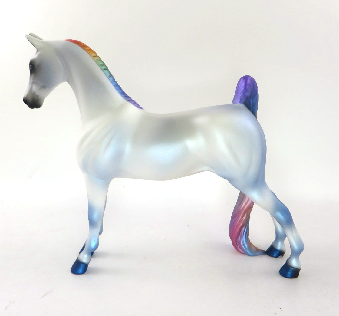 OVER THE RAINBOW - OOAK RAINBOW SADDLEBRED PEBBLES BY AUDREY DIXON WHS19