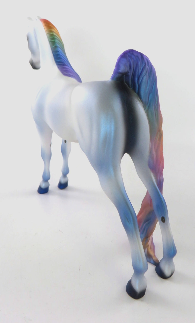 OVER THE RAINBOW - OOAK RAINBOW SADDLEBRED PEBBLES BY AUDREY DIXON WHS19