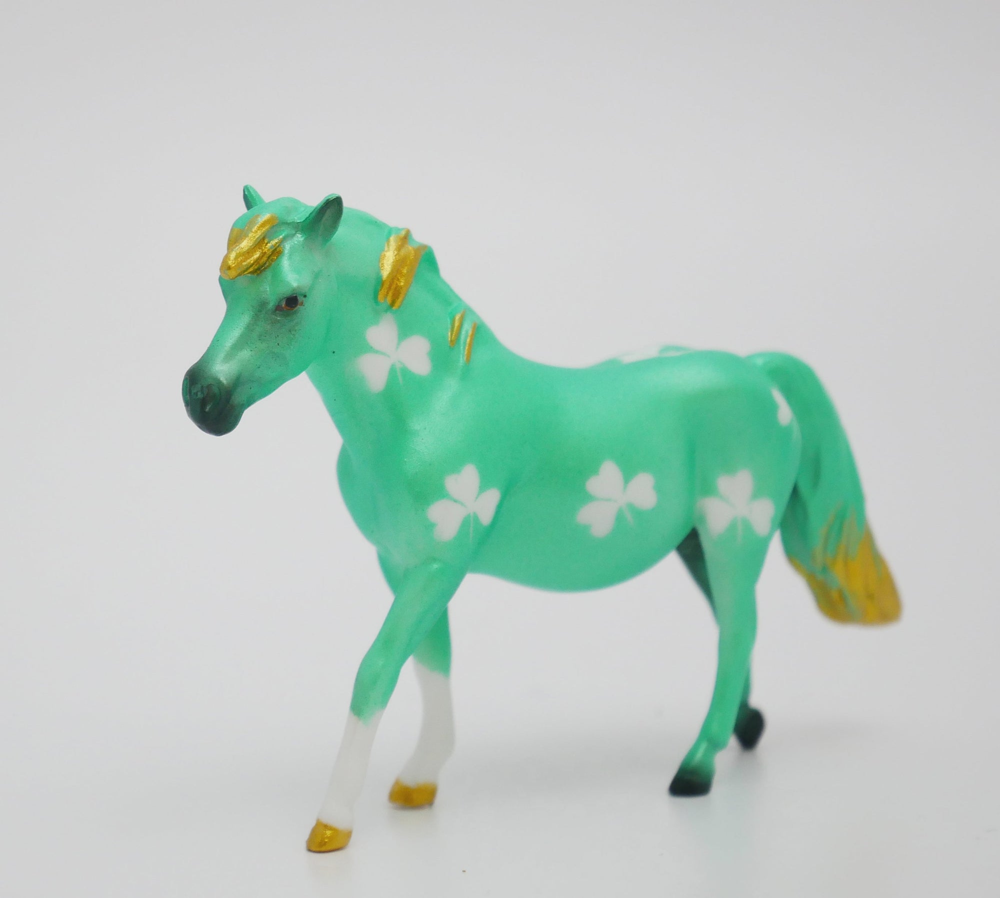 PADDY - OOAK ST. PATRICKS DAY DECO PONY CHIP MODEL HORSE 3/13/20