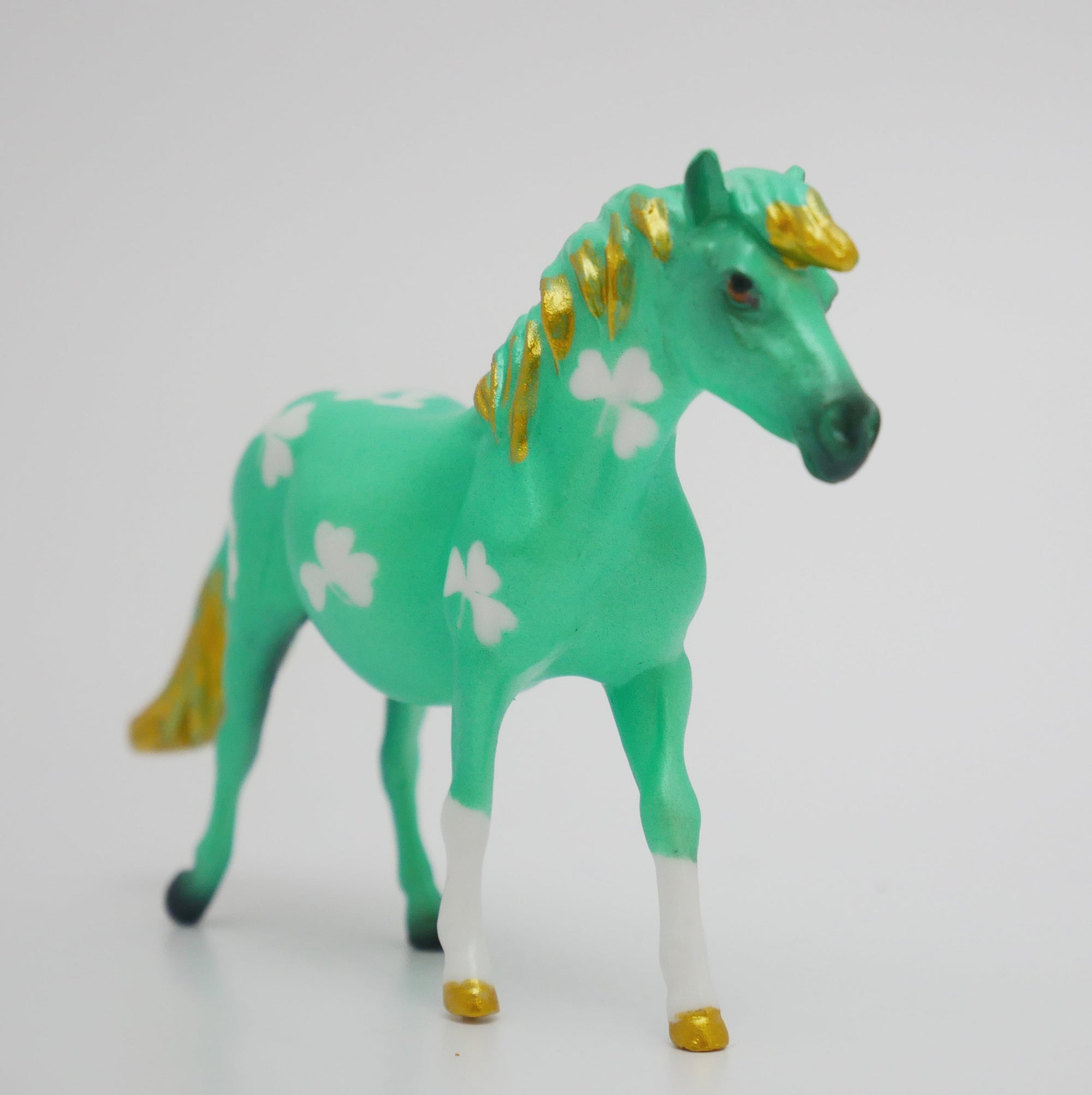 PADDY - OOAK ST. PATRICKS DAY DECO PONY CHIP MODEL HORSE 3/13/20