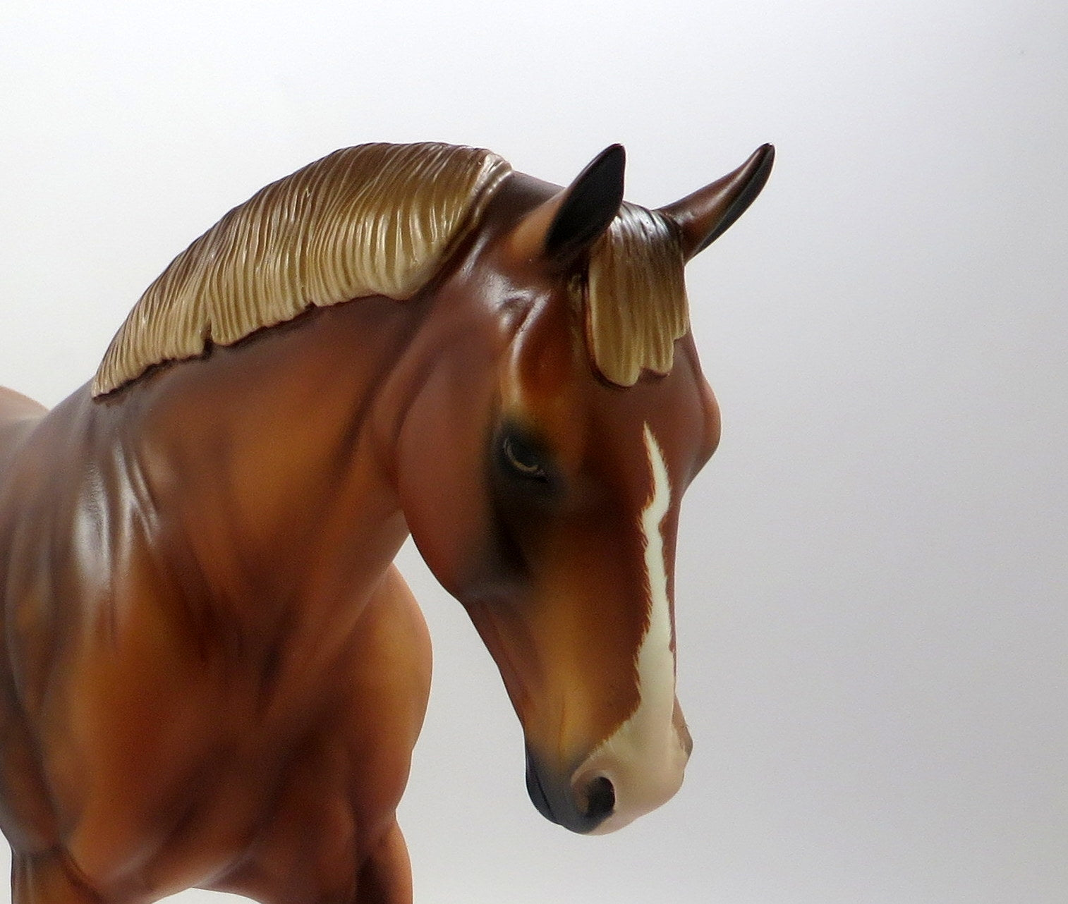 DUKEDOM - OOAK - DAPPLED CHESTNUT IRISH DRAFT MODEL HORSE EQ 2019
