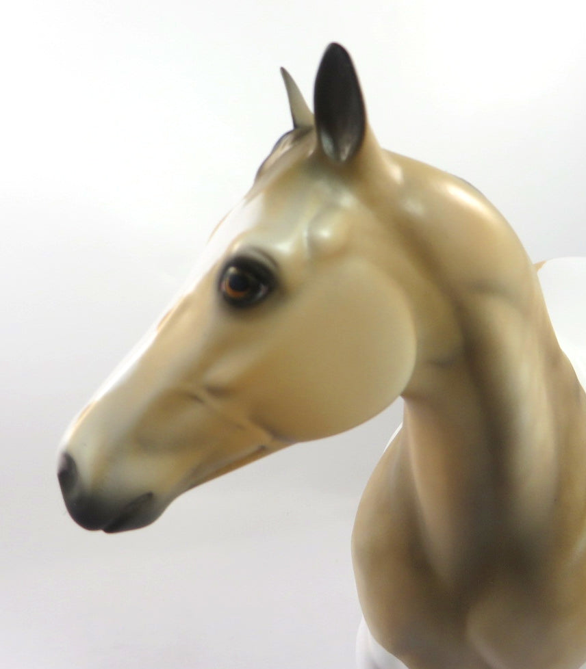 PAINT ME PROUD-OOAK DAPPLE BUCKSKIN SOOTY PINTO ISH MODEL HORSE 1/7/20
