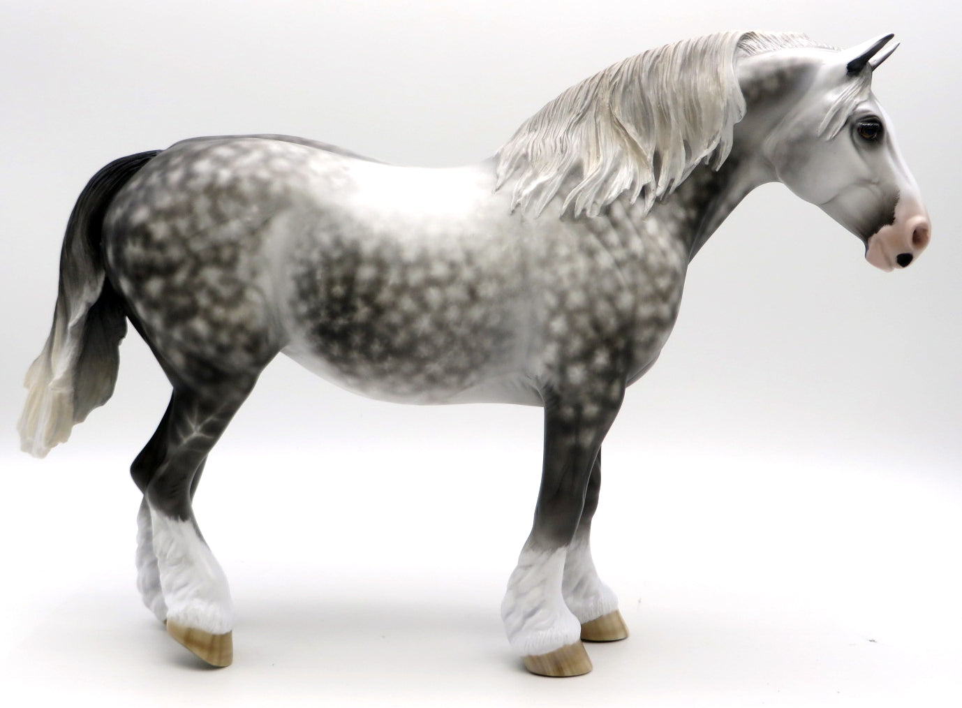 Paloma-OOAK Dapple Grey Heavy Drafter Painted By Sheryl Leisure 12/20/21