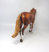 DELLS-OOAK -CHESTNUT THOROUGHBRED MODEL HORSE MW19