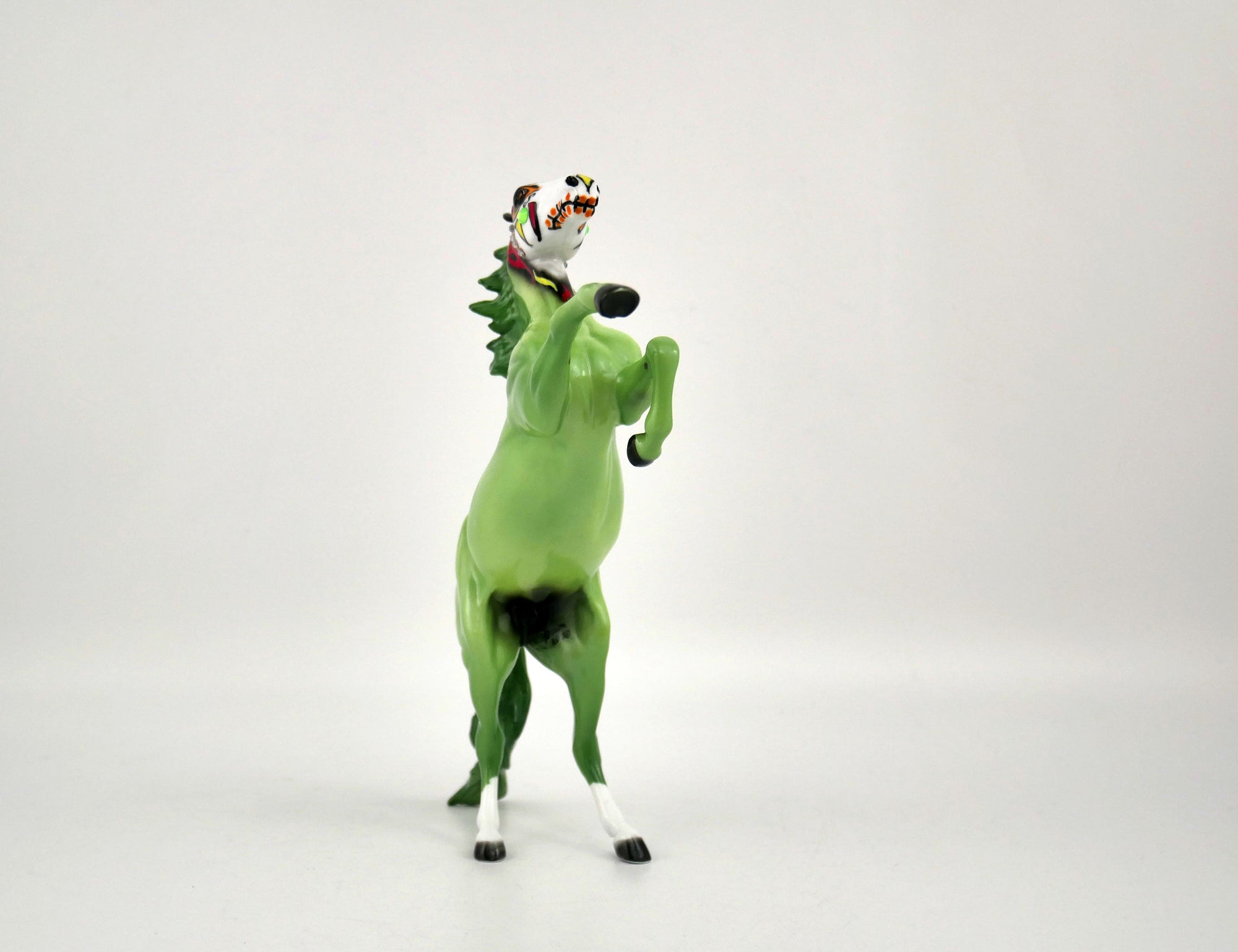 Pancho-OOAK Rearing Pebble Sugar Skull  MM 2020