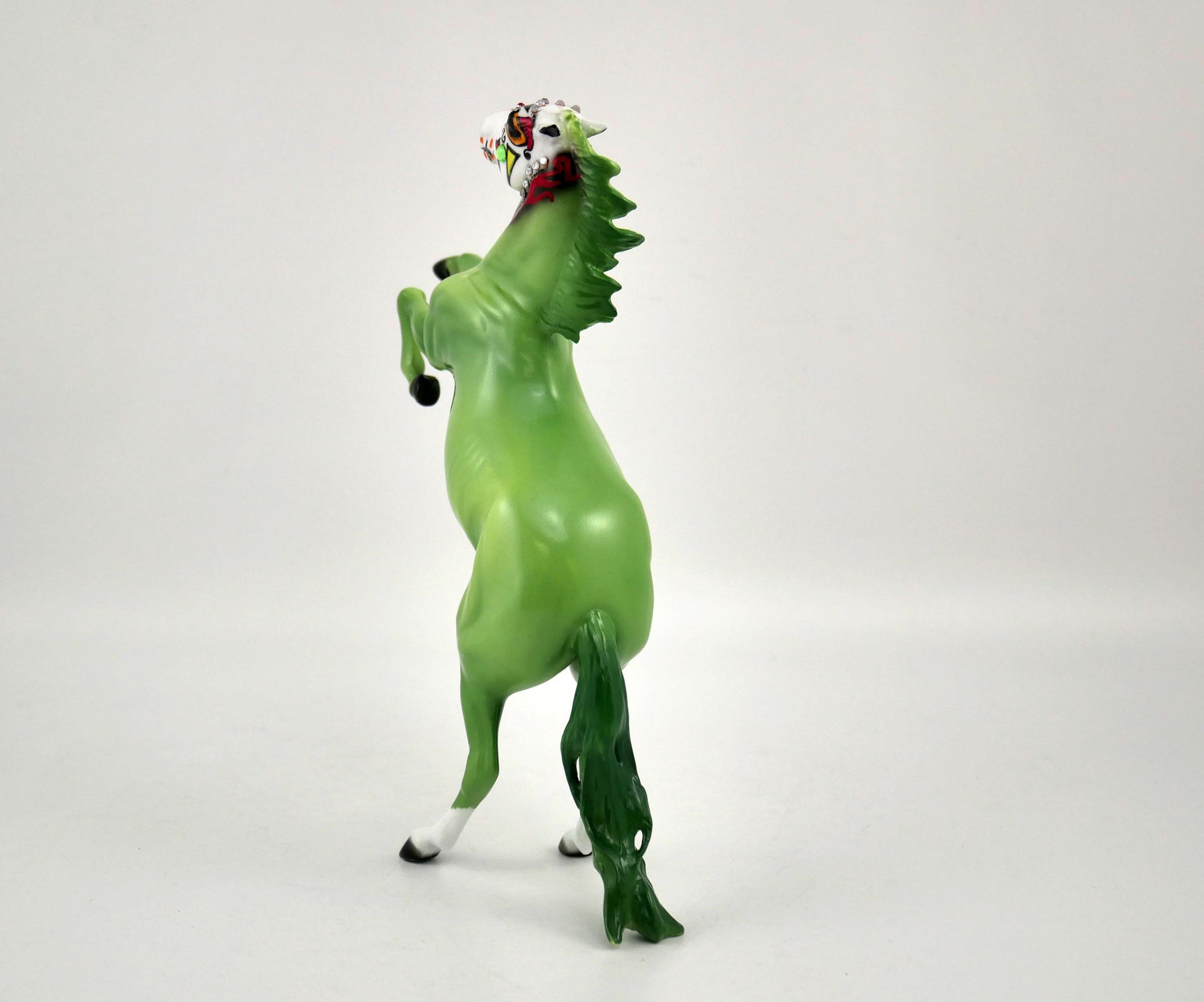 Pancho-OOAK Rearing Pebble Sugar Skull  MM 2020