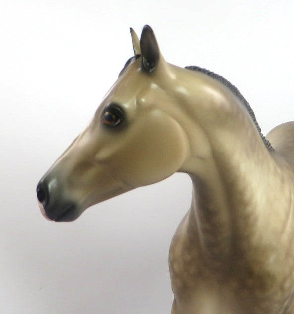 PANGWANGLE-OOAK DAPPLE BUCKSKIN ISH MODEL HORSE 2/6/20