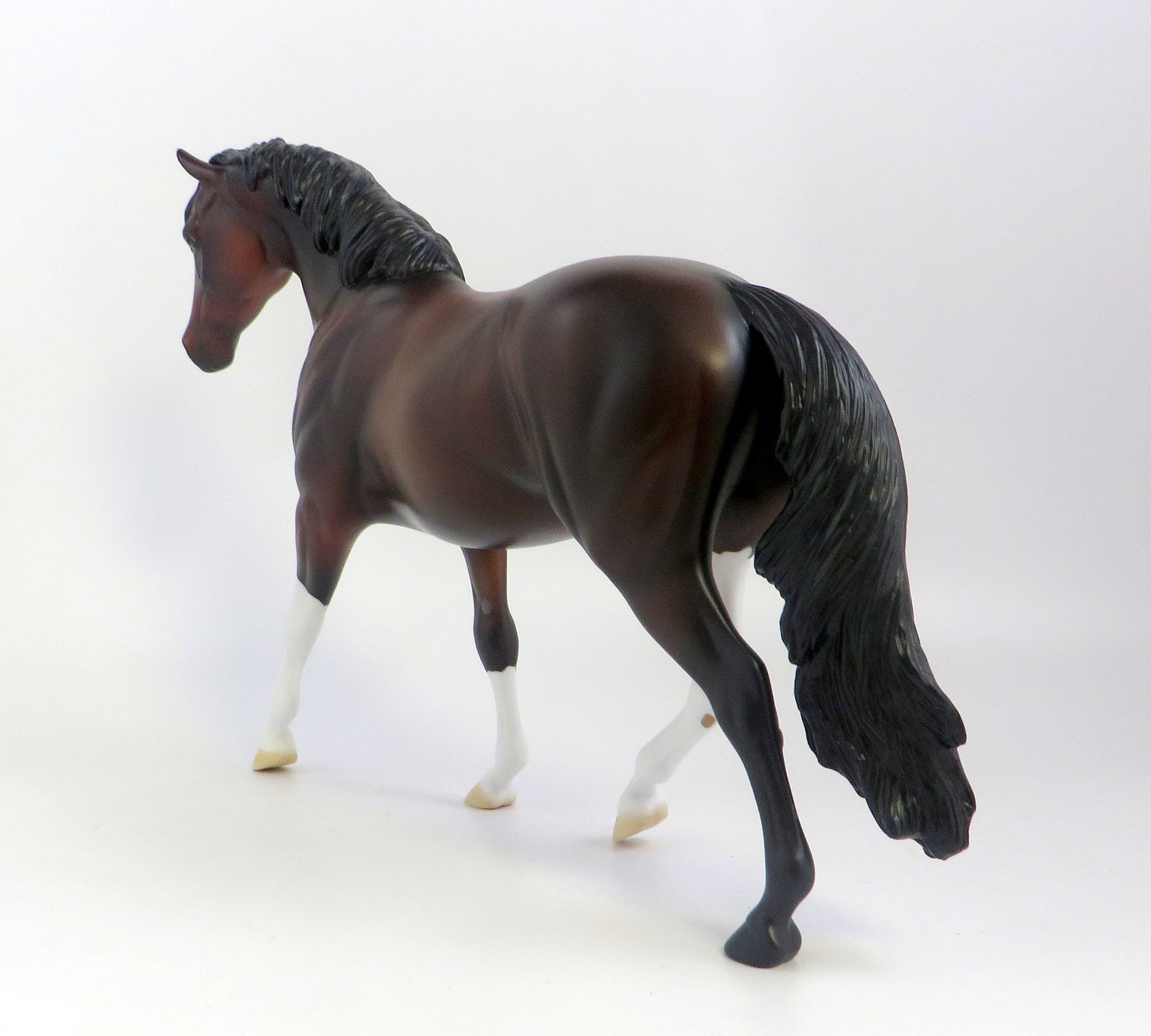 PAPAL-OOAK BAY PONY MODEL HORSE EQ 19