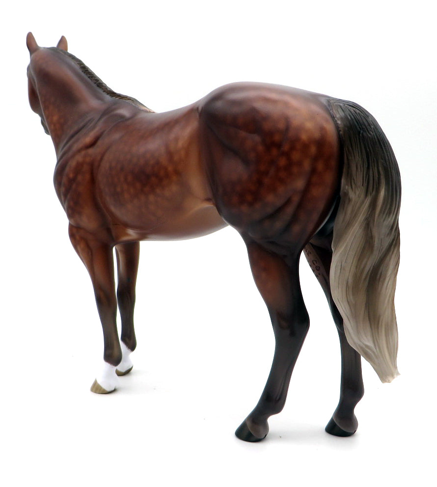 Papa&#39;s New Bay-OOAK Dapple Silver Bay ISH Painted by Sheryl Leisure 11/8/21