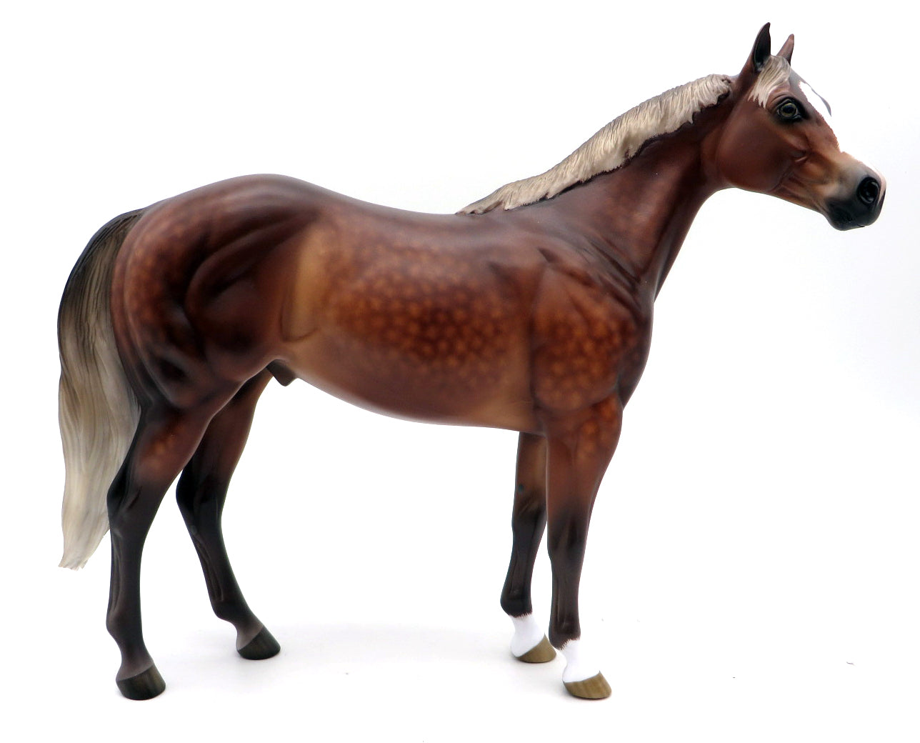 Papa's New Bay-OOAK Dapple Silver Bay ISH Painted by Sheryl Leisure 11/8/21