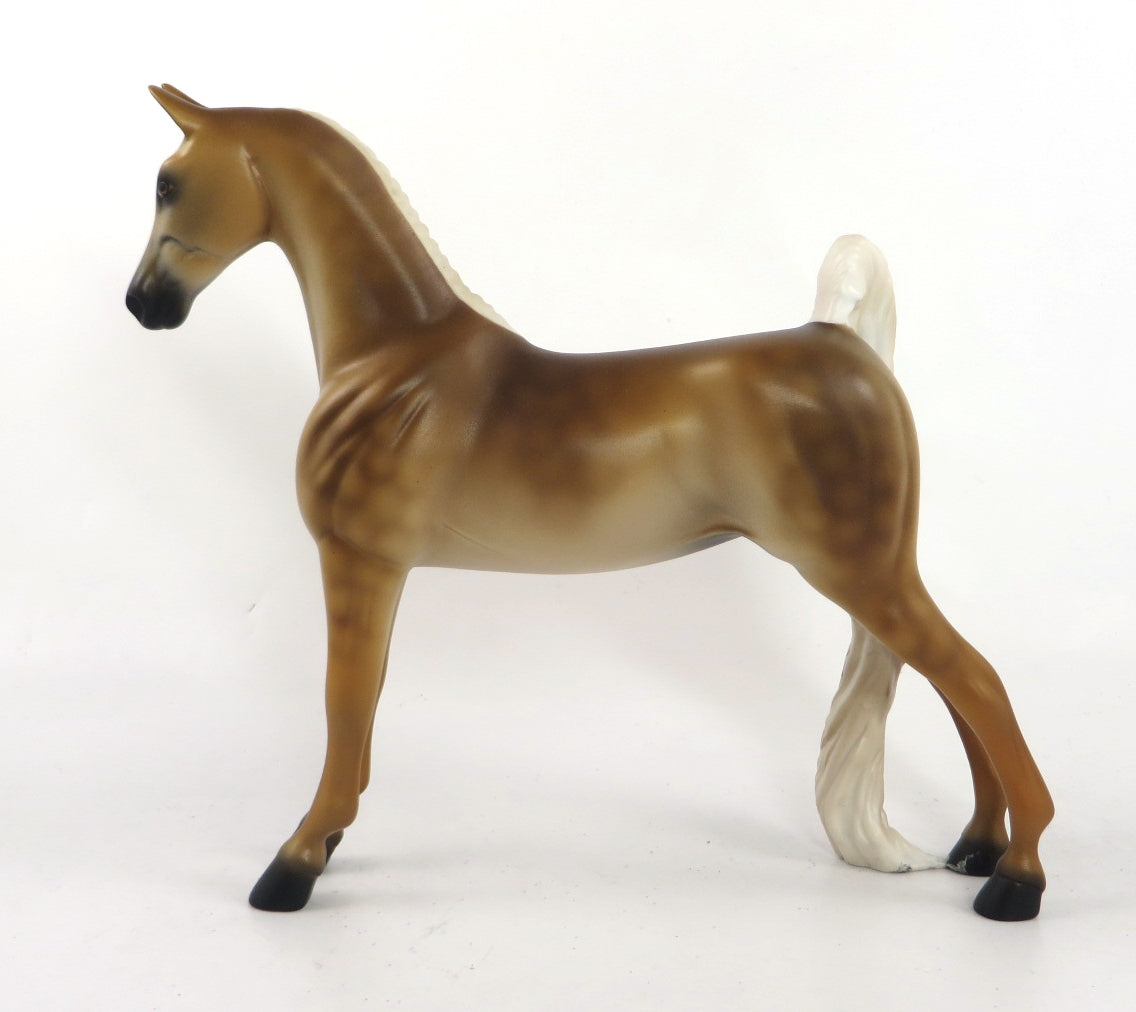 PAPER LION- OOAK DAPPLE SOOTY PALOMINO SADDLEBRED PEBBLES BY MELISSA FOX SB20