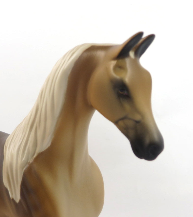PAPER LION- OOAK DAPPLE SOOTY PALOMINO SADDLEBRED PEBBLES BY MELISSA FOX SB20