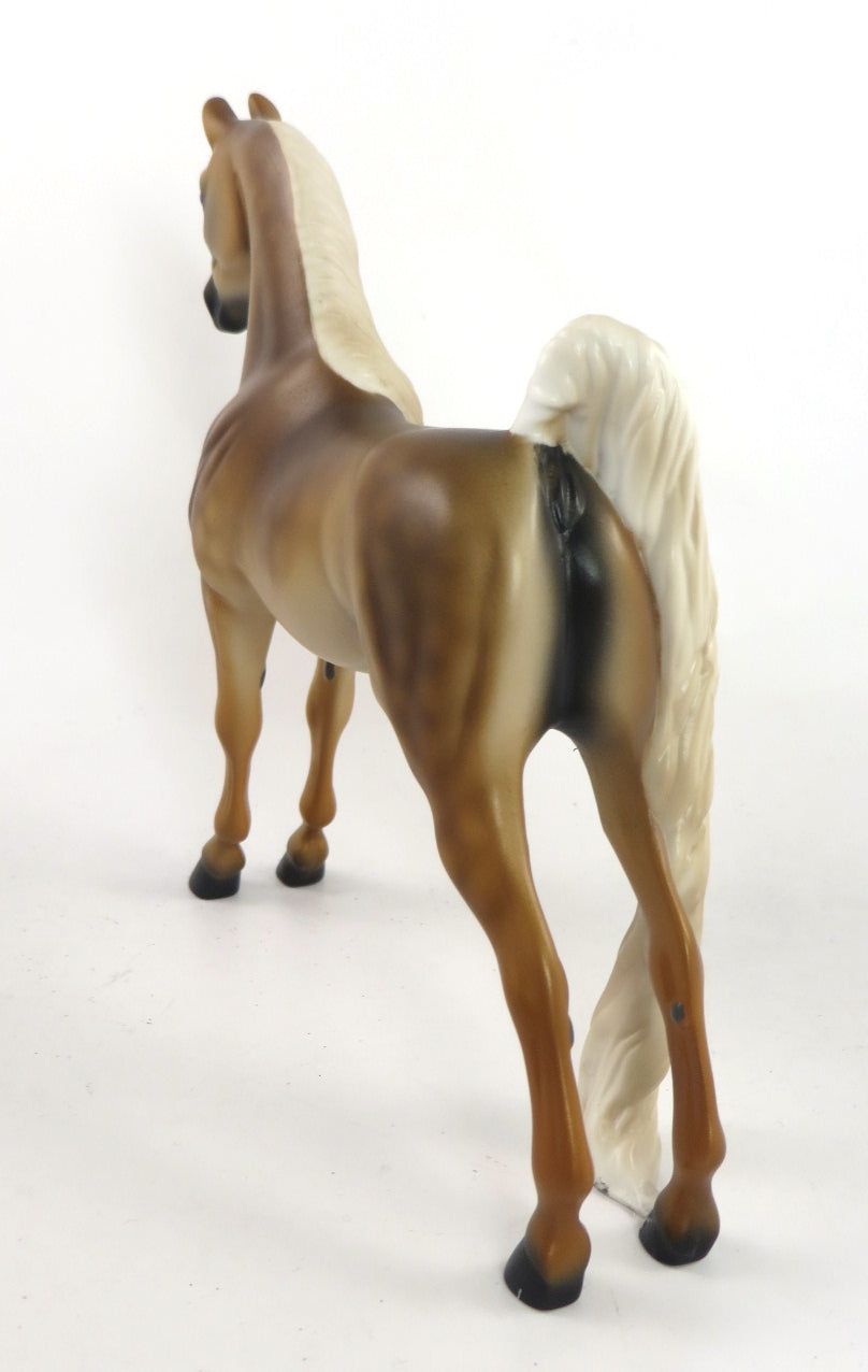 PAPER LION- OOAK DAPPLE SOOTY PALOMINO SADDLEBRED PEBBLES BY MELISSA FOX SB20