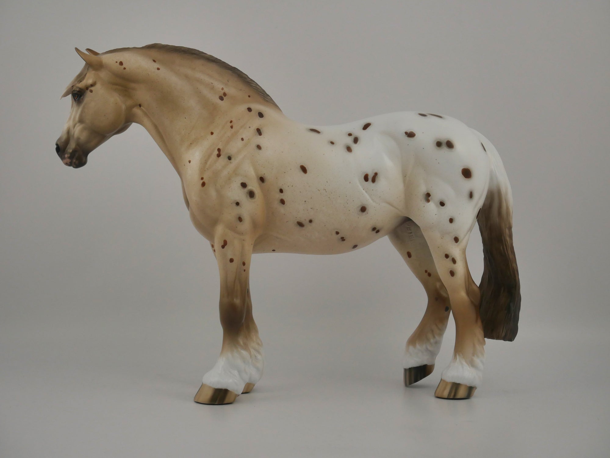 PASTEL-OOAK APPALOOSA HEAVY DRAFT MARE BY SHERYL LEISURE
