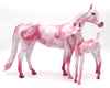 Peppermint &amp; Twist-OOAK ISH and Foal Deco painted by Ellen 12/2/21