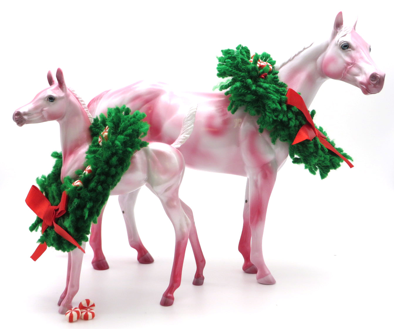 Peppermint & Twist-OOAK ISH and Foal Deco painted by Ellen 12/2/21