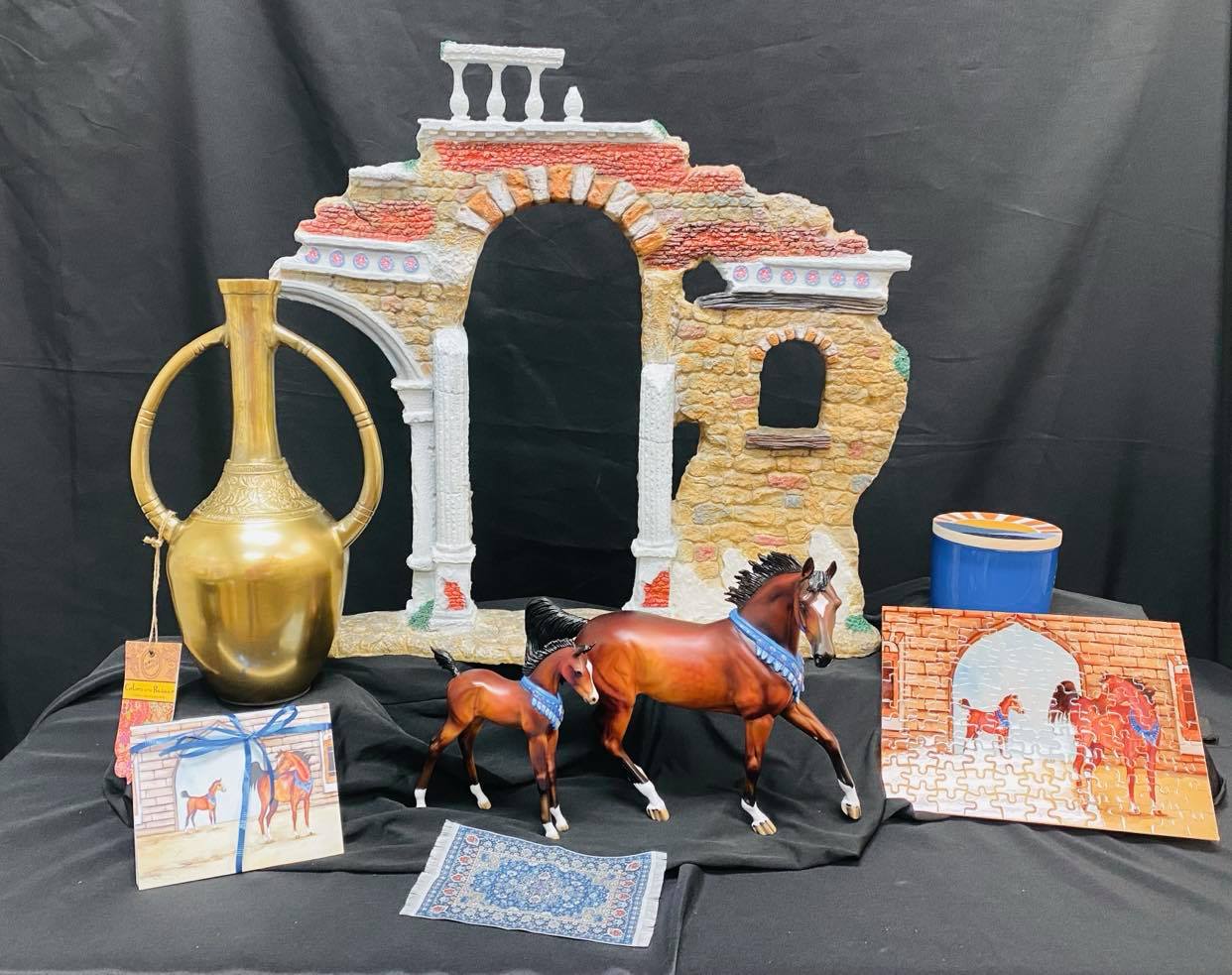 Like Mother, Like Daughter Arabian Mare and Foal Painted by Julie Keim EQ 21