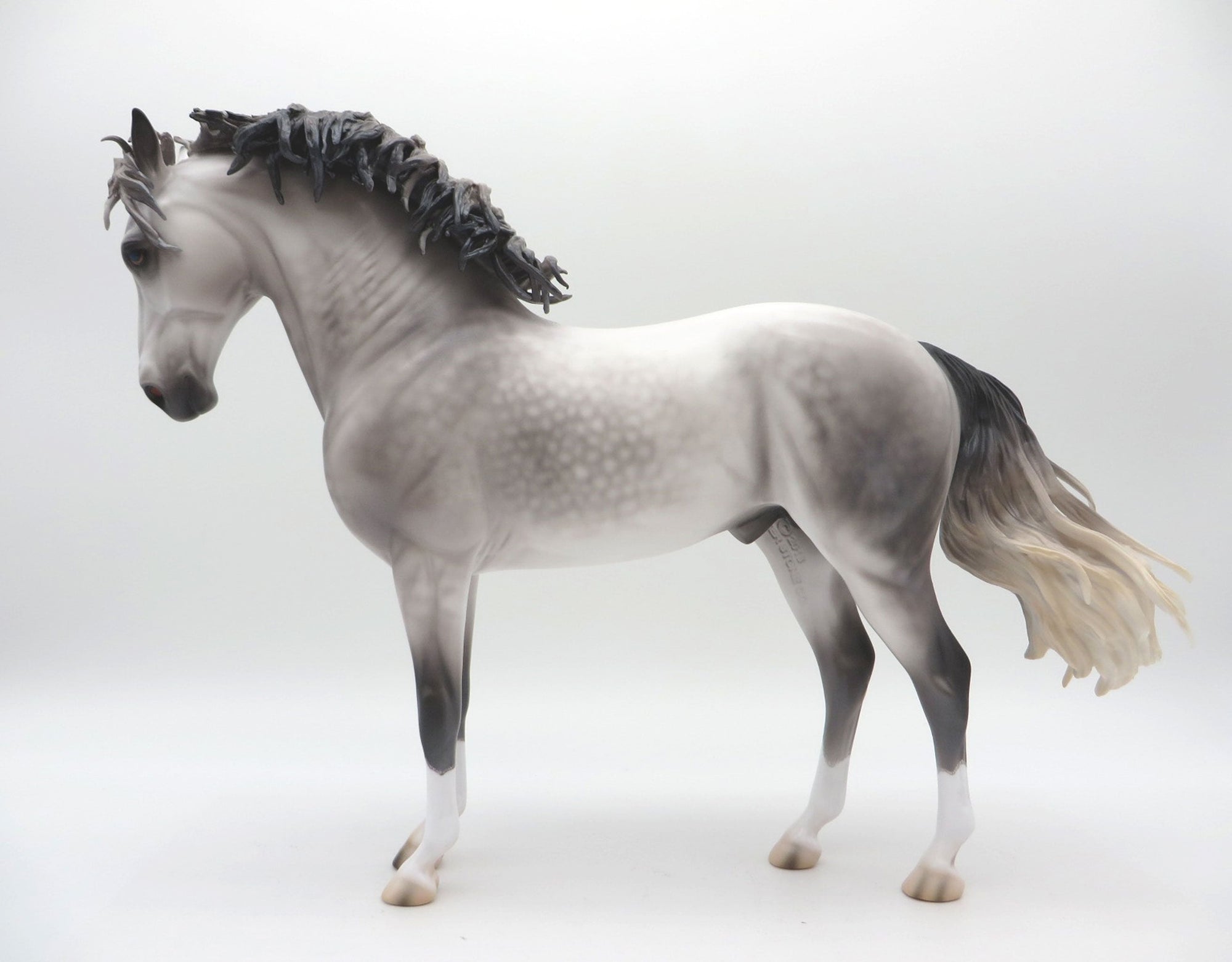 Kaweah - OOAK Dapple Gray Andalusian Painted By Caroline Boydston #10