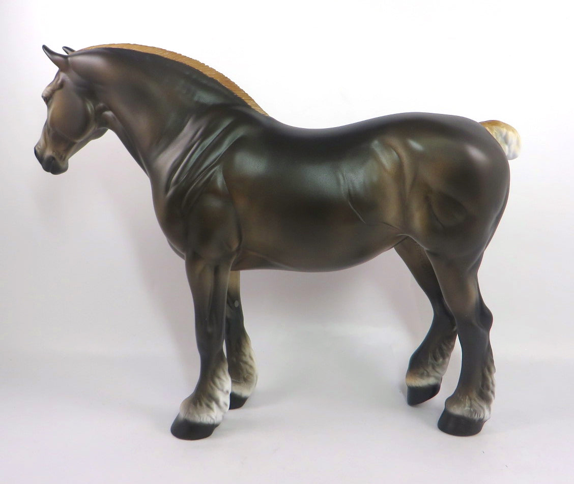 PILLOW TALK TIME-OOAK LIVER CHESTNUT HEAVY DRAFT MARE MODEL HORSE PJ 2020