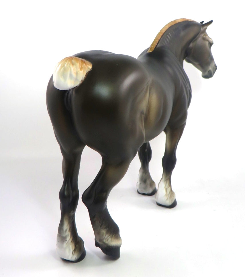 PILLOW TALK TIME-OOAK LIVER CHESTNUT HEAVY DRAFT MARE MODEL HORSE PJ 2020