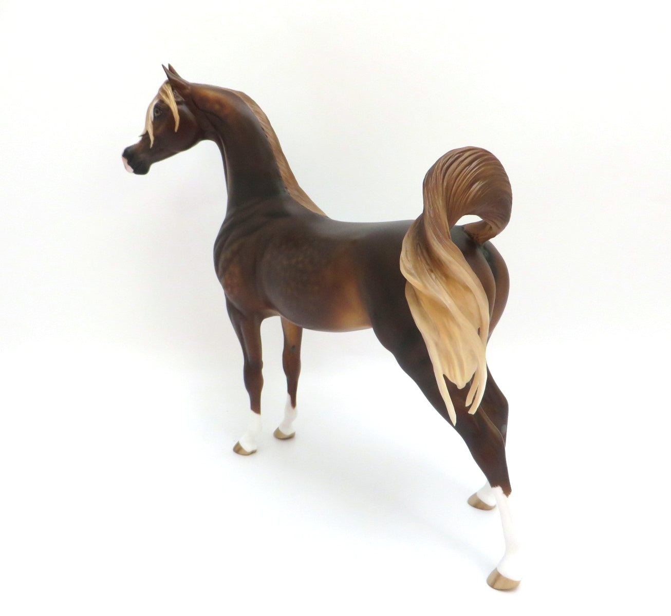 PONTE LAS PILAS-OOAK DAPPLE CHESTNUT ARABIAN BY SHERYL LEISURE 3/11/20