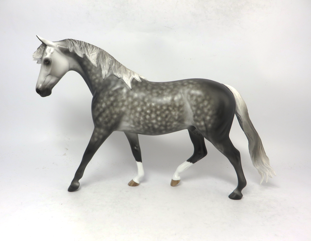 NORMANDY- OOAK DAPPLED GREY PONY BY SHERLYL LEISURE 2-20-19