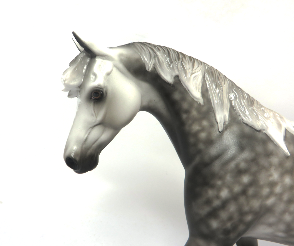 NORMANDY- OOAK DAPPLED GREY PONY BY SHERLYL LEISURE 2-20-19