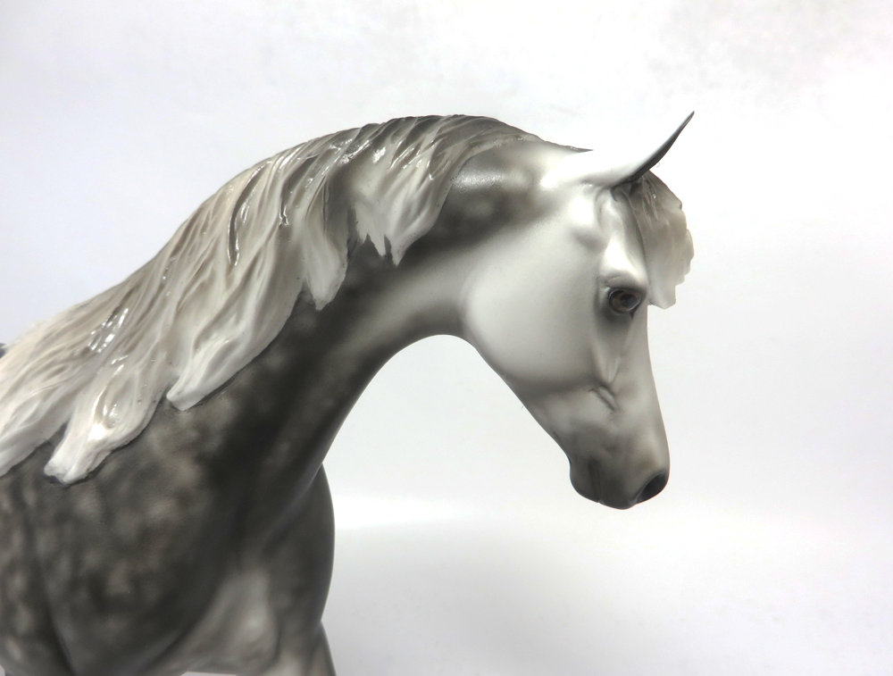 NORMANDY- OOAK DAPPLED GREY PONY BY SHERLYL LEISURE 2-20-19