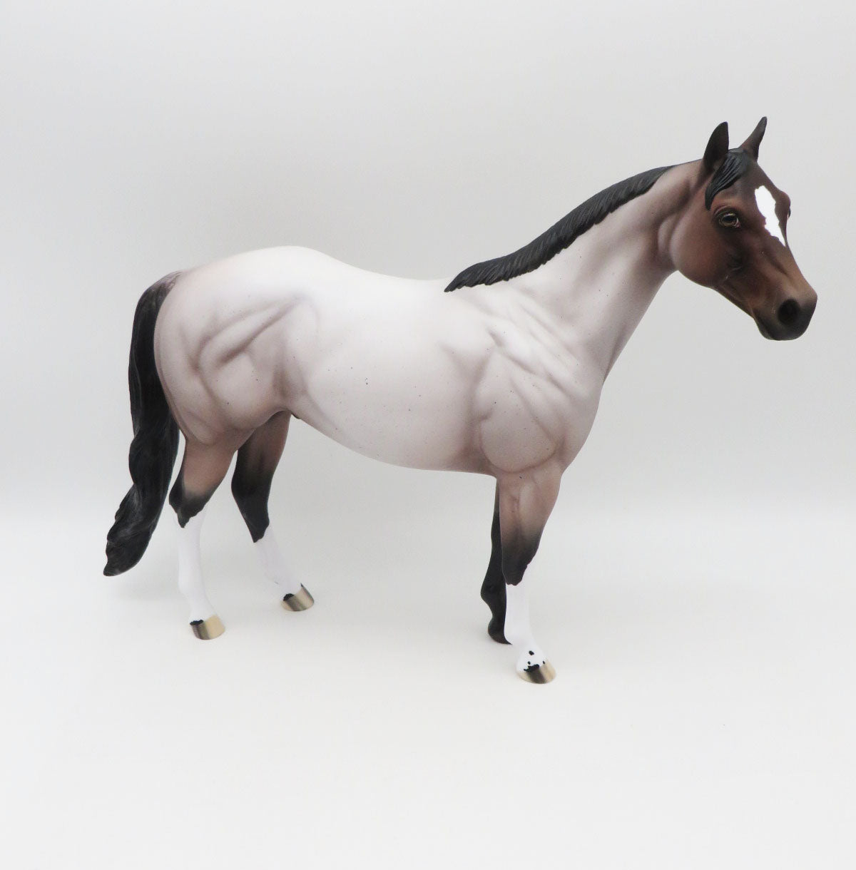 Practical Magick - OOAK - Bay Roan Ideal Stock Horse - Painted By Ellen Robbins - MM22
