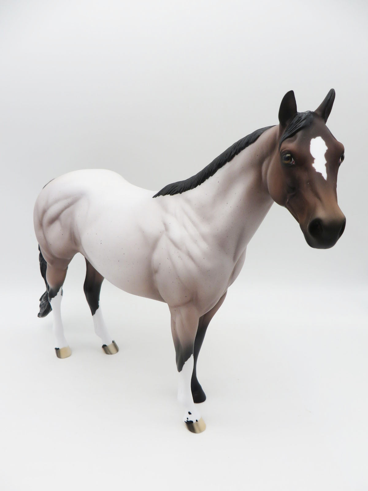 Practical Magick - OOAK - Bay Roan Ideal Stock Horse - Painted By Ellen Robbins - MM22