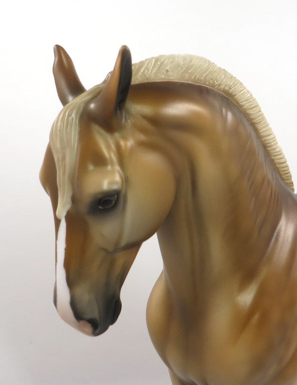 PRANK CALLS - OOAK LIGHT DAPPLED SOOTY PALAMINO ANDALUSIAN MODEL HORSE BY MISSY FOX  PJ20