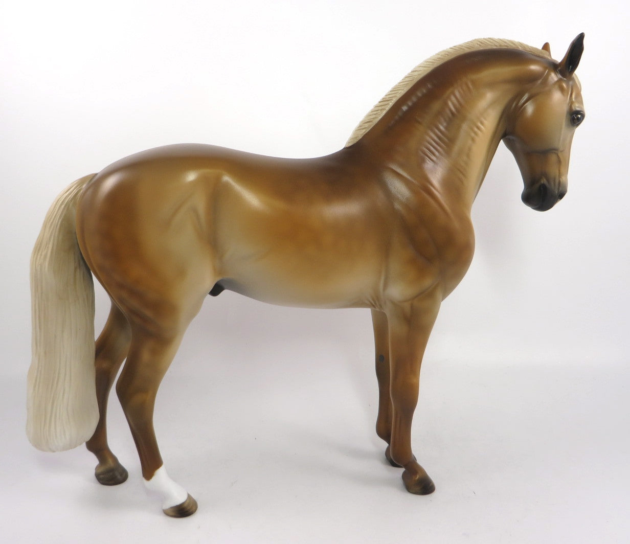 PRANK CALLS - OOAK LIGHT DAPPLED SOOTY PALAMINO ANDALUSIAN MODEL HORSE BY MISSY FOX  PJ20