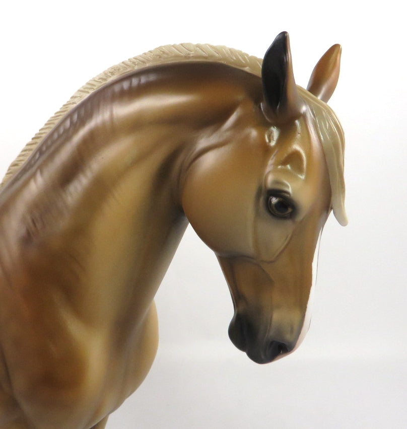 PRANK CALLS - OOAK LIGHT DAPPLED SOOTY PALAMINO ANDALUSIAN MODEL HORSE BY MISSY FOX  PJ20