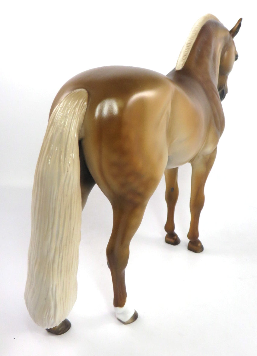 PRANK CALLS - OOAK LIGHT DAPPLED SOOTY PALAMINO ANDALUSIAN MODEL HORSE BY MISSY FOX  PJ20