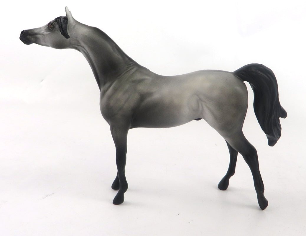 PRINCE-OOAK DAPPLE GREY ARABIAN CHIP MODEL HORSE 12/13/19