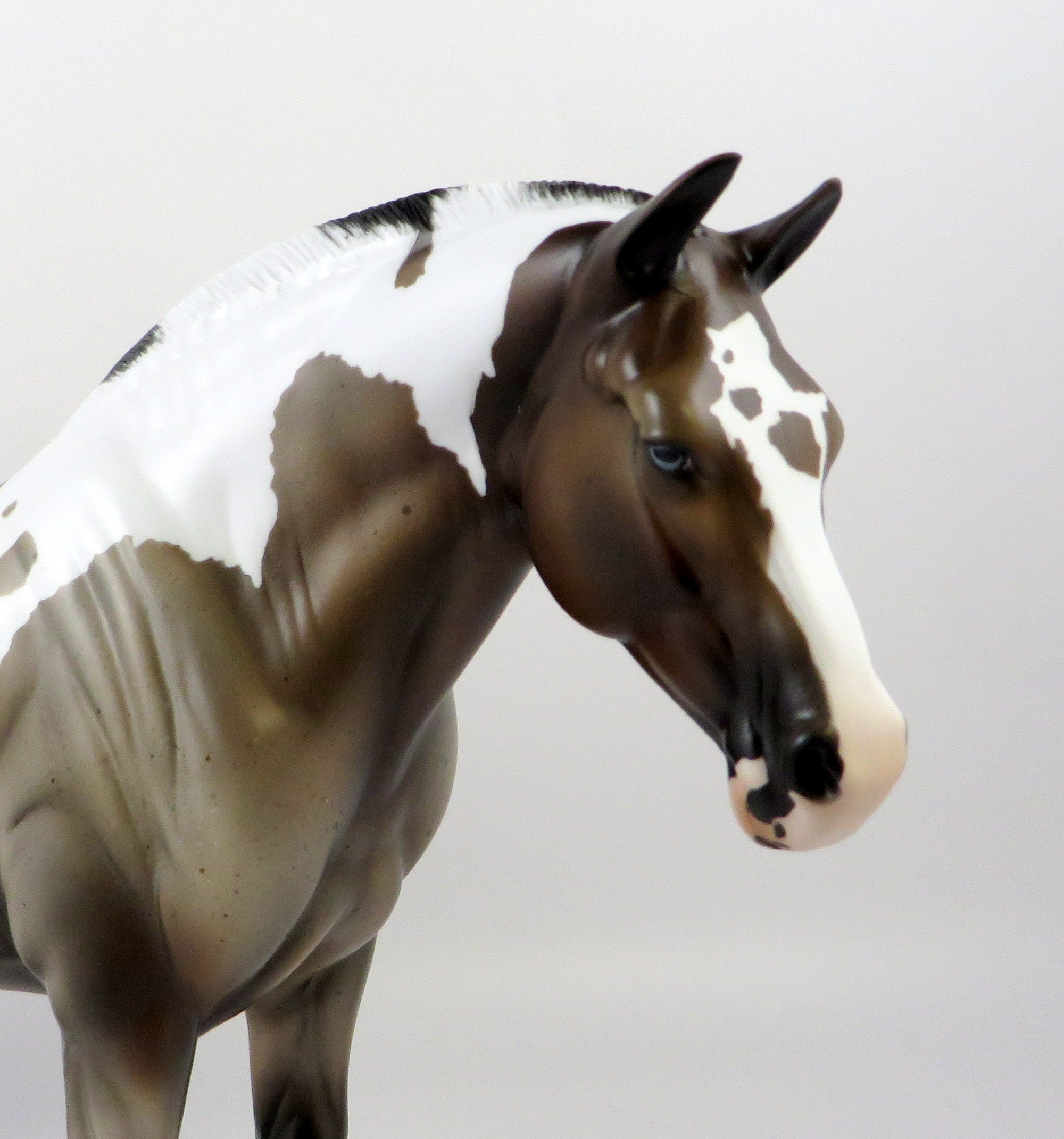 PRINCE HARRY-LE-10 ROAN TOBIANO HEAVY DRAFT MODEL HORSE EQ 19